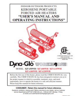 KFA80WH Owners Manual
